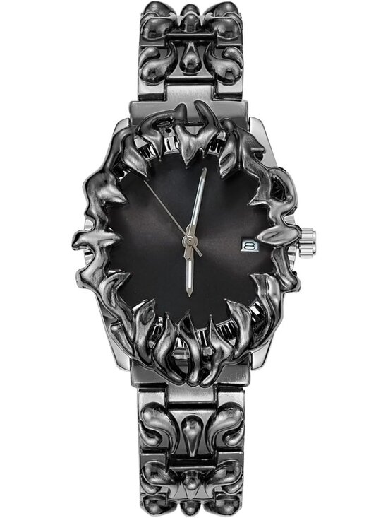 Other - Men's Black Claw Shape Table Alabaster Round Dial Retro Y2K Unique Shaped Watch